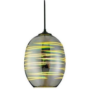 LED Hanglamp 3D - Structure - Ovaal - Chroom Glas - E27