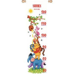 borduurpakket 70.959 winnie the pooh, groeimeter/meetlat