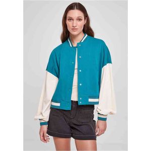 Urban Classics - Oversized 2 tone College jacket - S - Blauw