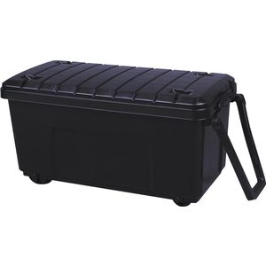 Really Useful Box opbergkoffer op wieltjes 64 l, zwart 4 stuks