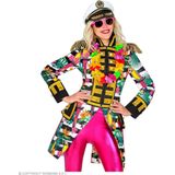 Widmann - Hawaii & Carribean & Tropisch Kostuum - Recht Door Zee Kapitein Tropicana Vrouw - Groen, Roze - Small - Carnavalskleding - Verkleedkleding