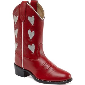 Bootstock - Cowboylaarzen - Western Boots - Meisjes - Rood hartjes - Maat 32