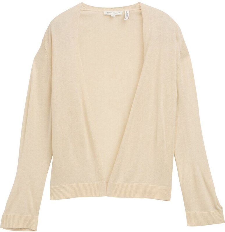 TOM TAILOR Basic cardigan voor dames, 37762 - Champagne, XL