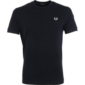 Fred Perry - T-Shirt Donkerblauw M8531 - Heren - Maat XL - Modern-fit