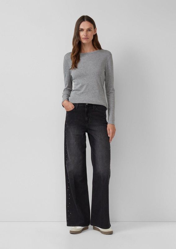 s.Oliver - SURI - Jeans - High-rise - Regular Fit - Wijde Pijpen