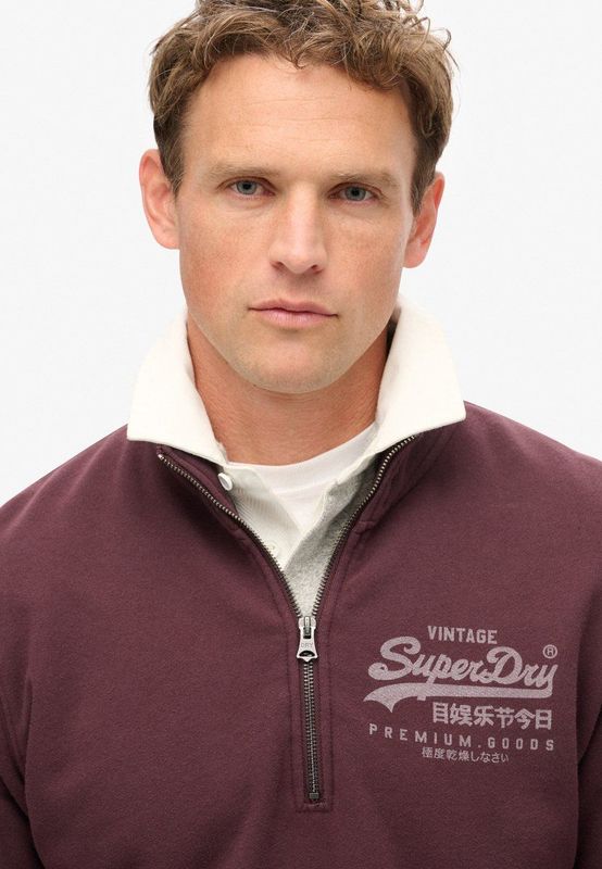 Superdry - Klassieke Sweatshirt - Met Ritskraag - Patroon