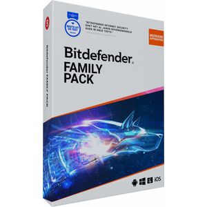 Bitdefender Family Pack - 12 Maanden - 15 Apparaten - Nederlands - Windows, MAC, iOS & Android Download