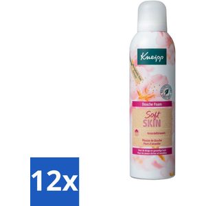 Kneipp - Douche foam - Soft Skin - Voor droge en gevoelige huid - 200 ml - Voordeelverpakking - 12 stuks