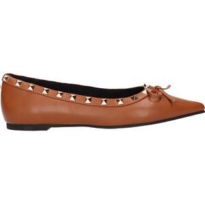 La Strada Loafer tan met studs dames - maat 37