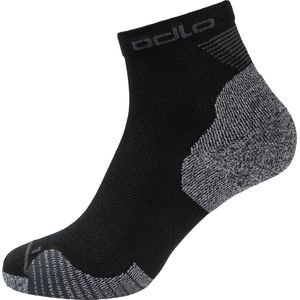 Odlo Socks Quarter Ceramicool Unisex Sportsokken - Black - Maat 36-38