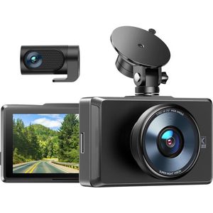 ApexArte® Dashcam voor Auto - Dualdashcam Voor en Achter - Full HD - Zwart