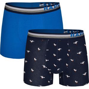 Happy Shorts 2-Pack Boxershorts Heren Zeemeeuw - Maat XL