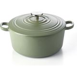 BK Bourgogne Braadpan Ø 24 cm - Groen - Gietijzer - Inductie