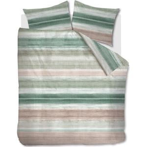 Riviera Maison Crayons dekbedovertrek - Eenpersoons - 140x200/220 - Groen