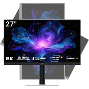 KTC H27T6 Flat Fast IPS QHD 2560 * 1440@200Hz Overdrive tot 210Hz