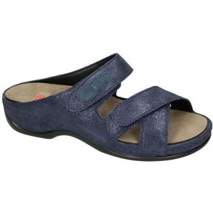 Berkemann -Dames -  blauw donker - slipper - muiltje - maat 40½