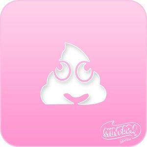 Silly Farm Stencil Poop Emoji