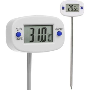 Digitale Keukenthermometer - Vleesthermometer met 15cm Sonde - Nauwkeurig en Gemakkelijk Af te Lezen