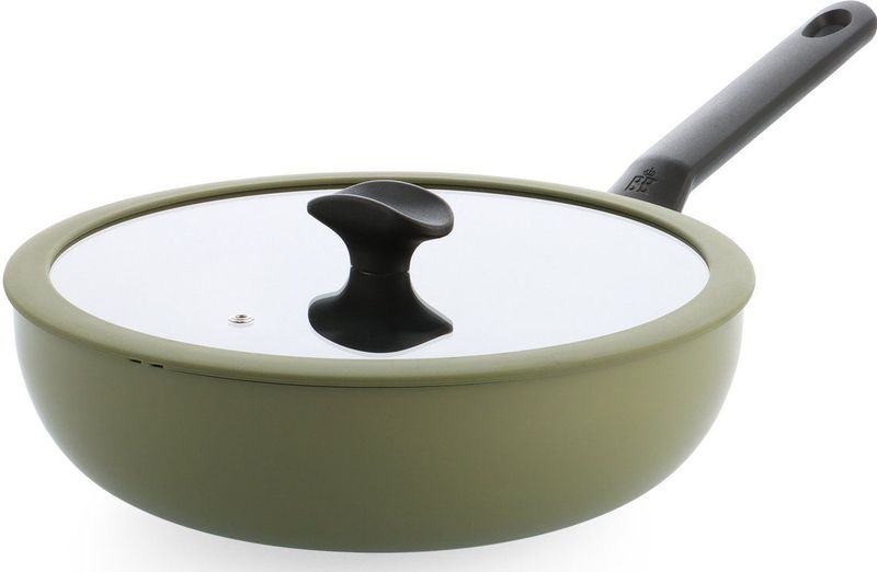 BK Enjoy - Wokpan - Olijfgroen - Keramisch - Ø 28cm - 4.2L - Inductie