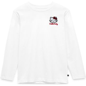 Hello Kitty Geborduurd Portret Premium T-Shirt Kinderen Met Lange Mouwen