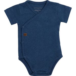 Baby's Only - Melange - Romper - Donker Blauw - Korte Mouwen