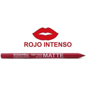 Leticia Well - Matte Tattoo Lippotlood / Lipliner - Rood / Iconic Red - Nummer 11655 - 1 stuks