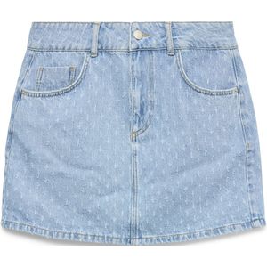 Vero Moda - Vmnancy Hw Mini - Spijkerrok - Blauw - Hoge Taille