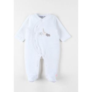 Noukie's - Pyjama - Premature - 0 maand 50- Wit - Diertjes -