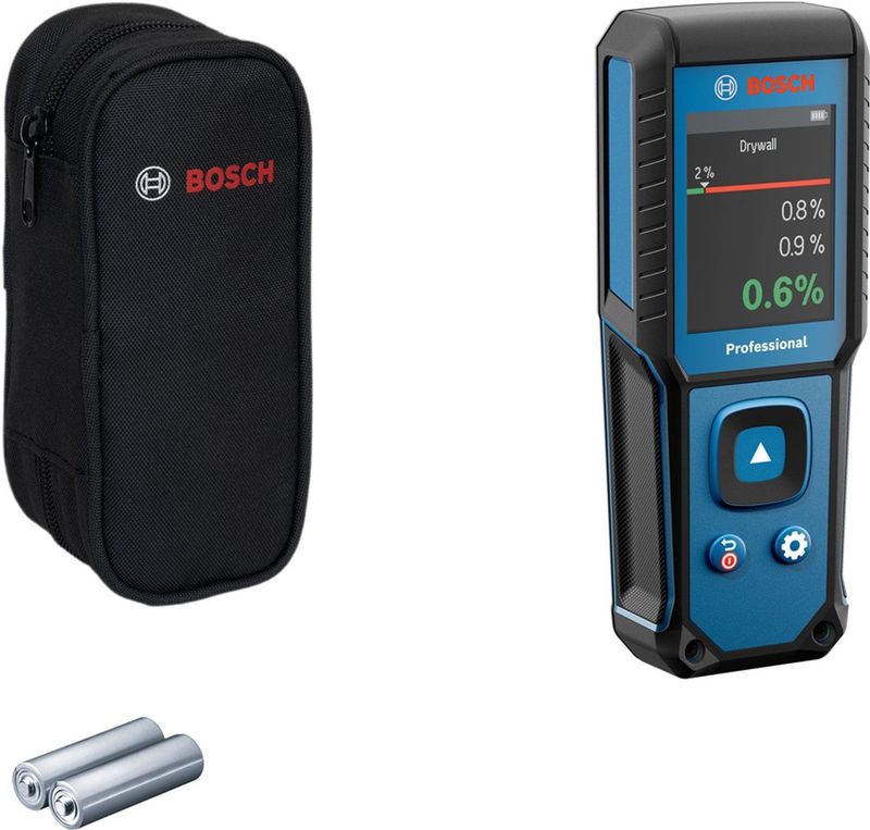 Bosch - GMM 1-15 - Materiaalvochtmeter - Robuuste Rubber Behuizing - IP65-classificatie