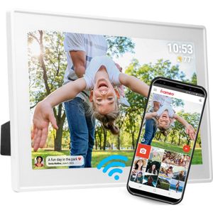 Denver Digitale Fotolijst 15.6 inch - XL - Full HD - Frameo App - Fotokader - WiFi - 16GB - IPS Touchscreen - PFF1515W