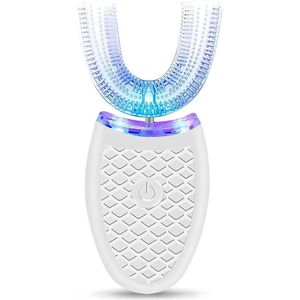 Ultrasone - Elektrische Tandenborstel - Wit - U-Vorm 360° Reiniging - 4 Modi - IPX7 Waterdicht