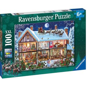 Kerstmis Thuis Puzzel (100 Stukjes)