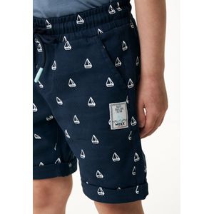 Chino Shorts With Roll Up Cuff Jongens - Navy - Maat 134-140