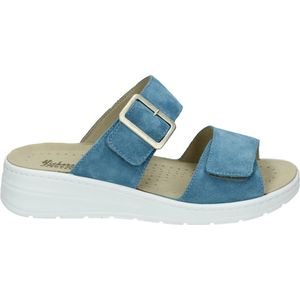 Hickersberger - 2525 - Dames slippers - Kleur: Blauw - Maat: 40