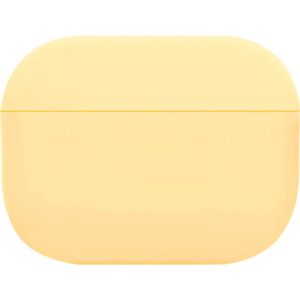 Apple AirPods 3 - Siliconen Case Cover - Hoesje voor AirPods - Geschikt voor AirPods 3 - Kleur Geel