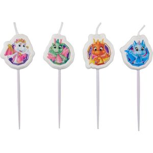 Simba Verjaardagskaarsjes Safiras 6 Cm 4 Stuks Multicolor