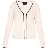 DreiMaster - Classic Look - Gebreid Vest - Crème/Zwart