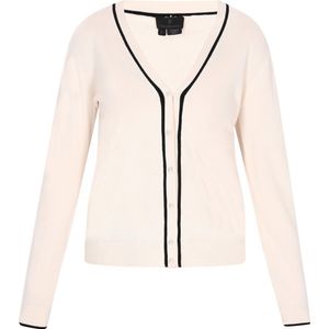 DreiMaster - Classic Look - Gebreid Vest - Crème/Zwart