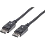 Manhattan 307093-CG DisplayPort-kabel DisplayPort Aansluitkabel DisplayPort-stekker, DisplayPort-stekker 3.00 m Zwart