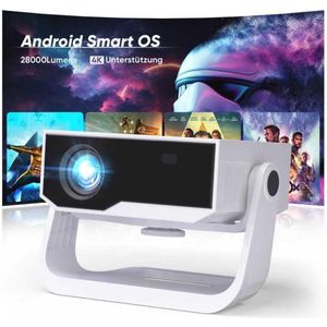 Smart Beamer 4K Full HD Met WiFi 6 en BT 5.2 – Thuisbioscoopprojector Met 25000 Lumen
