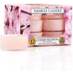 Yankee Candle Cherry Blossom waxinelichtjes 12 stuks
