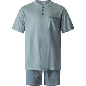 Gentlemen - heren shortama 412834 - korte pyjamaset - groen - maat XL