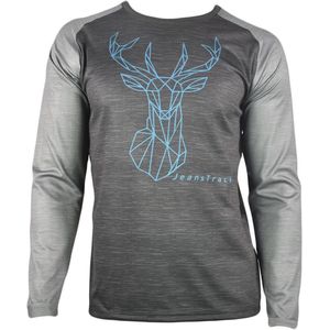 Jeanstrack Deer Langarm Enduro Trui Grijs L Man