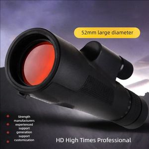 12x52 Krachtige Monoculaire Telescoop met HD ED-Lens – Waterdichte Verrekijker voor Vogels Kijken, Jacht, Reizen & Outdoor – Compact en Lichtgewicht voor Kamperen en Wandelen