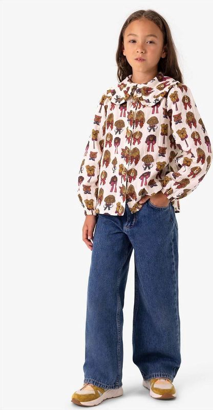 Sissy-Boy - Wide Leg Jeans - Blauw - Smalle Waistband