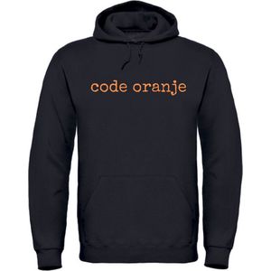 EK kleding hoodie zwart S - Code oranje - soBAD. | Oranje hoodie dames | Oranje hoodie heren | Oranje sweater | Oranje | EK 2024 | Voetbal | Nederland