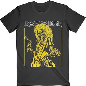 Iron Maiden - Yellow Flyer Heren T-shirt - S - Zwart