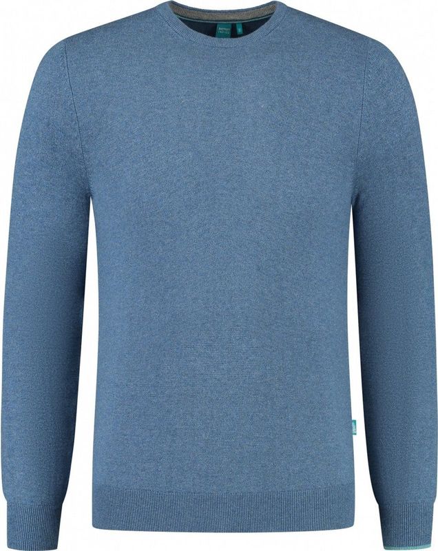 District Indigo Crewneck Pullover Mid Blue