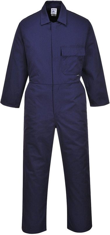 Portwest - C802 - Overall - Marine - Duurzaam Polyester/Katoen - Met Borstzak en Duimstokzak