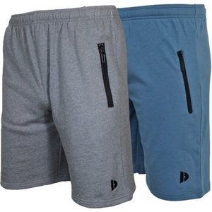 Donnay - Joggingshort Nick - Sportshort - Silver-marl/Denim blue